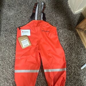 2Y Grundéns Orange Reflective Bib Pants